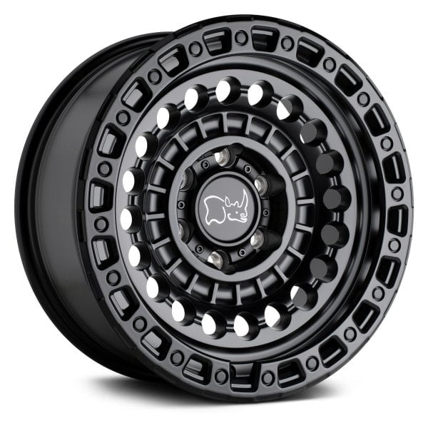 black rhino sentinel 6 lug matte black 1