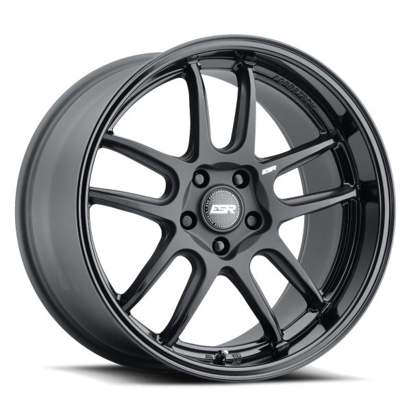 esr ap8 wheel 5lug matte black gloss black lip 19x11 2000 4