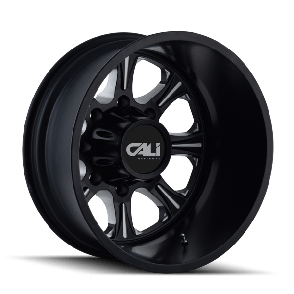 9105 SATINBLACKMILLEDSPOKES MAIN R 20x8 1