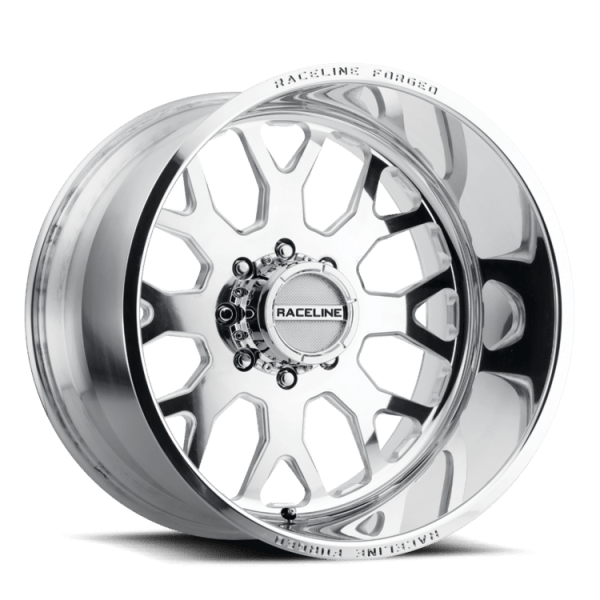 raceline rf102p 2211480 2a wheel 8lug polished 22x14 1000