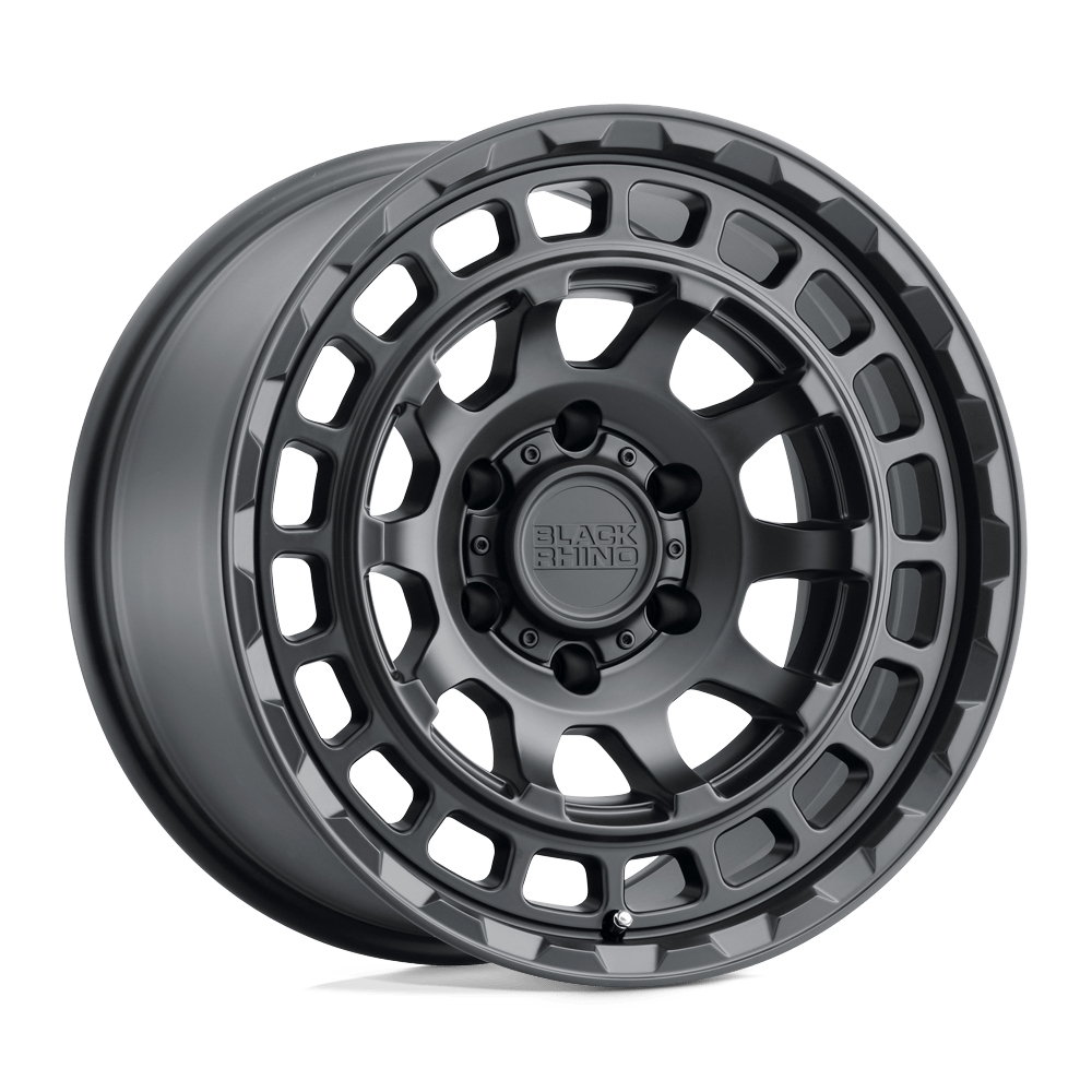 chamber truck wheels rims black rhino chamber 6 lug matte black 18x9 5 std png