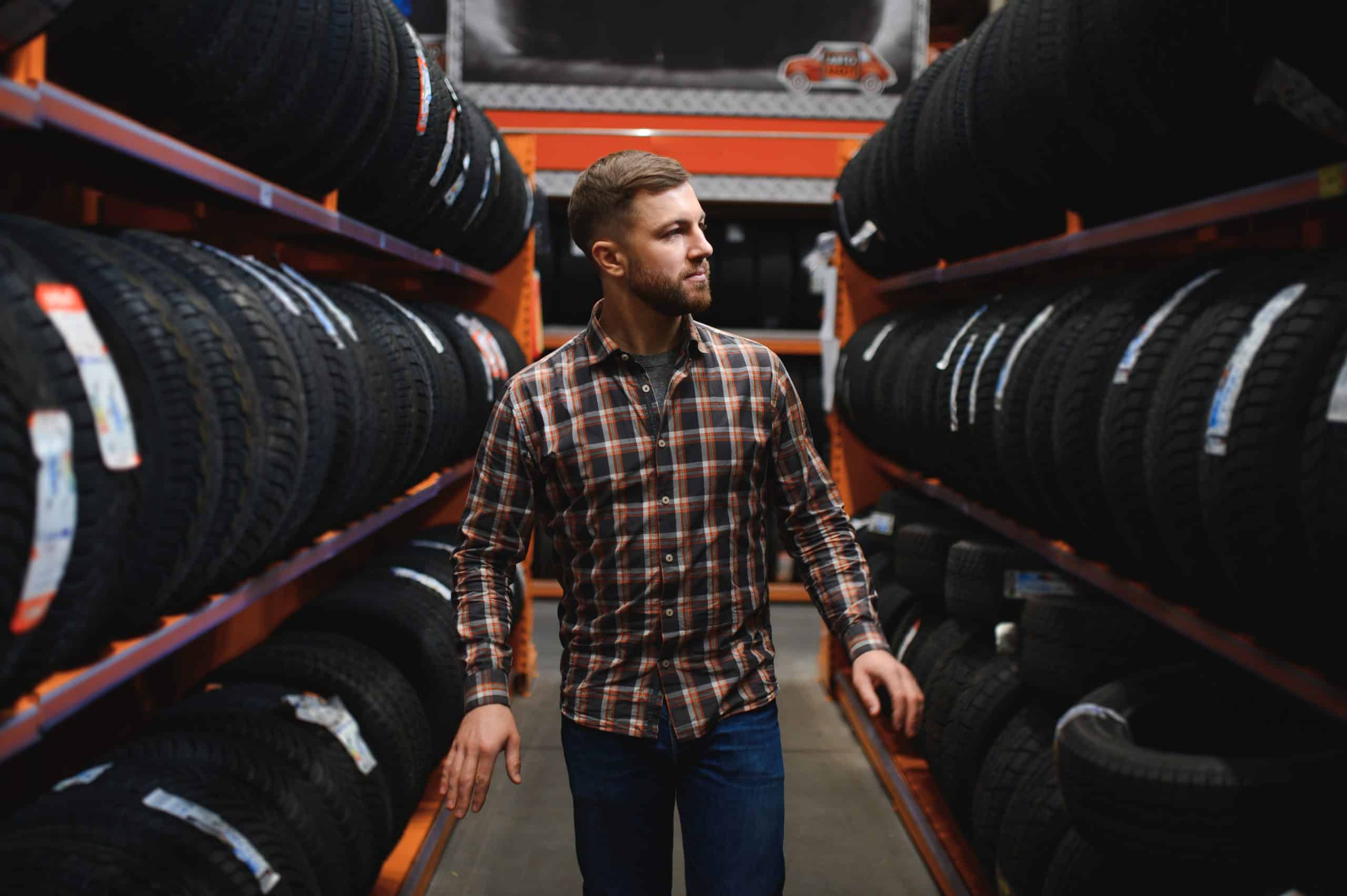 A male Buy Tires and Wheels Online