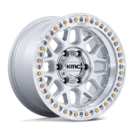 KMC KM5494 17X9 6 ET 12 GLOSS SILVER W MACHINED FACE A1 png